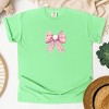 Easter Egg Bow Coquette - Women's Garment Dyed Graphic T-Shirt - 2 of 4
