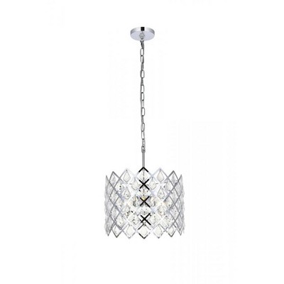 Elegant Lighting Lyla 13 inch pendant in chrome