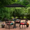Northlight 9.75ft Outdoor Patio Market Umbrella with Hand Crank and Tilt, Black - 2 of 4