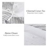 Lush Décor Full/Queen Lima Stripe Cotton Duvet Cover Gray - 3 of 4