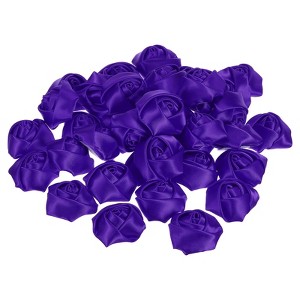 Unique Bargains Fabric Decorative DIY Craft Embellishment Ribbon Roses 50 Pcs - 1 of 4