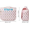 Narwey Small Hanging Travel Toiletry Bag for Women, Travel Bag for Toiletries, Makeup Bag Organizer Make Up Bags Cosmetic Bags for Girls (Cactus) - 3 of 4