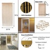 Evideco French Home Goods Bamboo Beaded Door Curtain 65 Strings 79" W x 36" W 1 Panel - 3 of 4