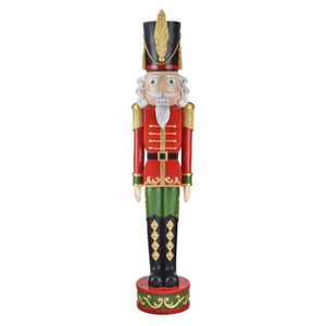 Haute Decor 48" Christmas Nutcracker Outdoor Decor Red/Green - 1 of 3
