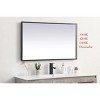 Elegant Lighting Pier 24x30 inch LED Mirror with Adjustable Color Temperature 3000K/4200K/6400K in Black - 3 of 4