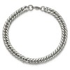 Black Bow Jewelry 7.25mm Stainless Steel Rambo Double Curb Chain Bracelet, 9 Inch - 3 of 4