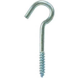 Hampton Small Zinc-Plated Silver Steel 2-1/2 in. L Ceiling Hook 45 lb 1 pk (Case of 50) - 1 of 1
