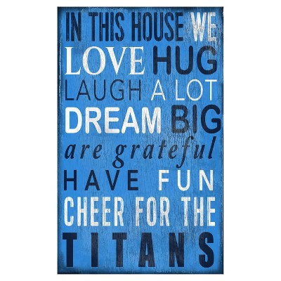 NFL Fan Creations In This House Sign