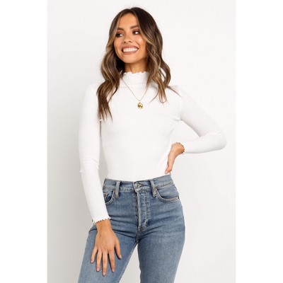 Petal and Pup Women's Shadow Top - White M/L