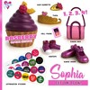 Loyal Subjects - Loyal Subjects - For Keeps - Sophia Girl with Cupcake Keepsake Cherry Red 5" Action Figure (Net) - 4 of 4