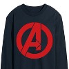 Men's - Marvel - Avengers A Logo Long Sleeve Graphic T-Shirt - 2 of 4