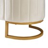 CAVINAS Elegant Velvet Storage Ottoman Bench with Button-Tufted,47.2" Footstool with Metal Legs,Storage Bench for Living Room,Bedroom - 4 of 4