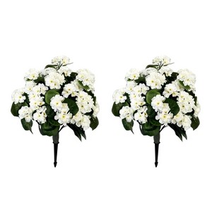 2-Pack Silk Begonia Tree DIY Kit - Artificial Flowers for Home Decor, Wedding Centerpieces, Flower Arranging Crafts - Premium Gift Set - 1 of 4