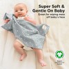 6pk Shea Baby Burp Cloths for Baby Boys and Girls, Organic Burping Cloths for Babies, Newborn - 4 of 4