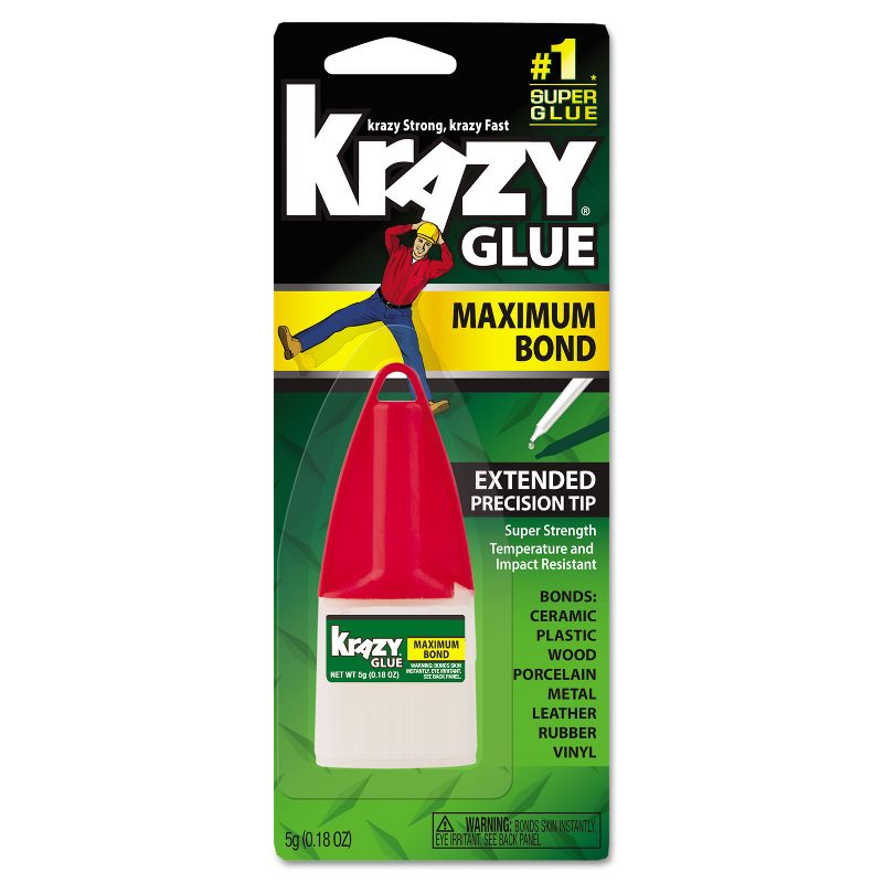 Maximum Bond Krazy Glue 0.18 oz. Extra Strong Durable Precision Tip KG48348MR, 2 of 5
