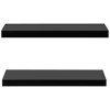 vidaXL Floating Wall Shelves 2 pcs Black 23.6 in.x7.9 in.x1.5 in. - 3 of 4