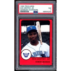 Ken Griffey Jr. Rookie Card 1988 ProCards #NNO PSA 7 - 1 of 2