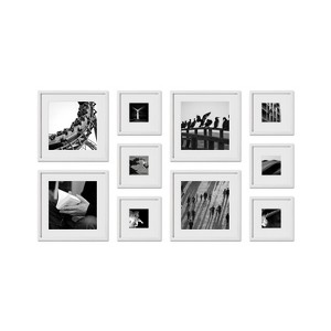 Haus and Hues Henley Gallery Wall Frame Set with Real Glass and Mat - 1 of 4