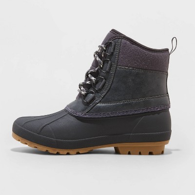 Buy Women's Tiffy Duck Winter Boots Universal Thread™ Charcoal Gray