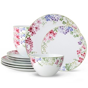 Noritake Bloomington Road Colorful 12-Piece Dinnerware Set, Service for 4 - 1 of 4