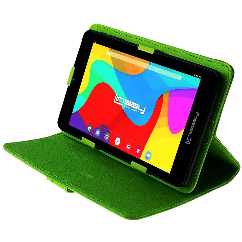 LINSAY 7" 64GB STORAGE New Android 13 Tablet Bundle with Protective Case, 1 of 2