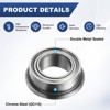 Unique Bargains Chrome Steel Multipurpose Use Flanged Ball Bearing 10 3/16" x 5/16" x 1/8" - 2 of 4