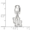 Black Bow Jewelry Sterling Silver Houston Cougars NCAA Bead Charm - 3 of 4