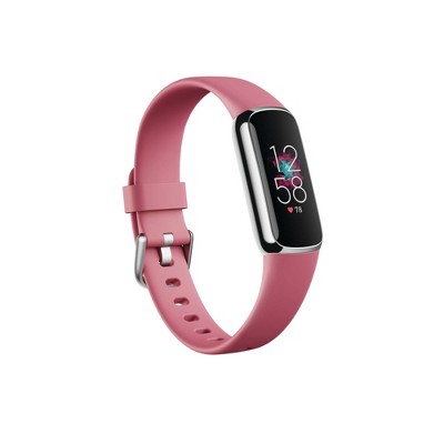 Fitbit Luxe Activity Tracker Platinum Orchid Band : Target