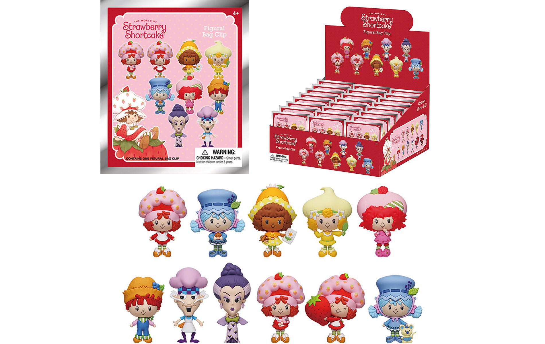 Monogram Strawberry Shortcake - The World of Strawberry Shortcake 1pc 3D Figure Bag Clip Blind Bag