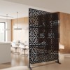 DSVIMOY Outdoor & Indoor Privacy Screen, Freestanding Decorative Privacy Screen for Deck Balcony Patio, Black, 48"*76"*16" - 4 of 4