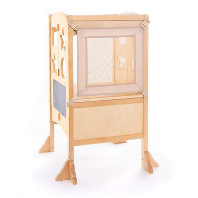 Guidecraft Classic Kitchen Helper Kids' Step Stool - Natural