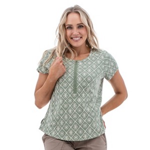 Aventura Clothing Women's Kristy Cap Sleeve Scoop Neck T-Shirt - 1 of 4