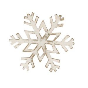 Park Designs White Snowflake Napkin Ring Set of 4 - 1 of 4