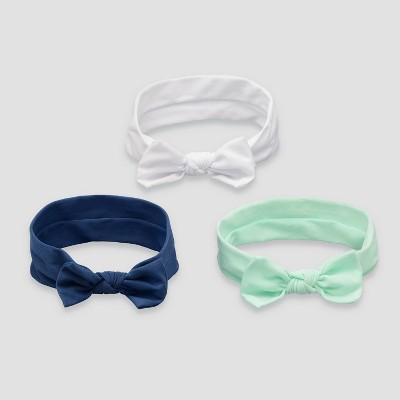 Baby Girls' 3pk Headwrap Bow - Cloud Island™  One Size