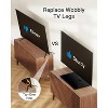 PERLESMITH Universal TV Stand for 32-60" LCD/LED TVs, Height Adjustable Table Top with Tempered Glass Base & Wire Management, VESA 400x400mm - 3 of 4