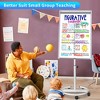 Maxtek Adjustable Height Magnetic Mobile Whiteboard with Flipchart Hooks for Office, Home, Classroom - 2 of 4