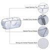 Unique Bargains Compartment Collapsible Mesh Laundry Basket 1 Pc - 3 of 4
