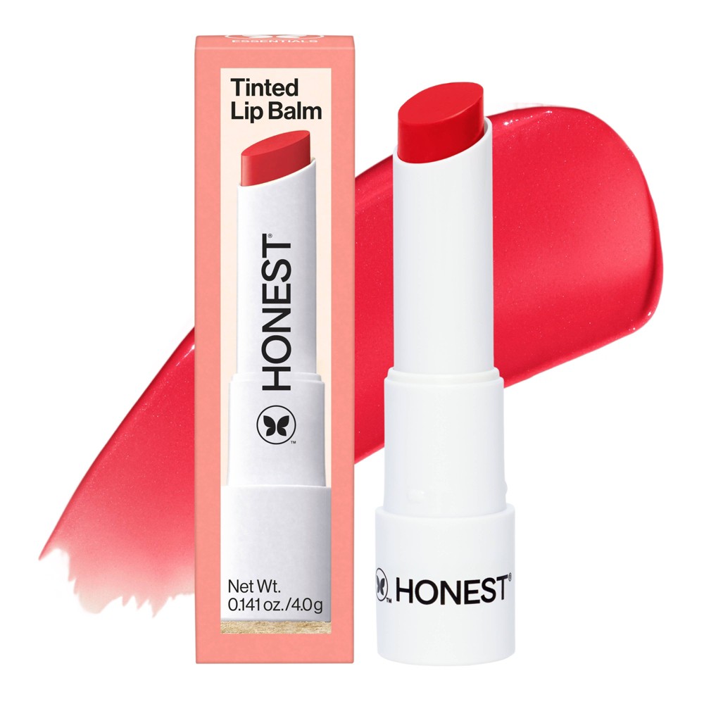Honest Beauty Tinted Lip Balm with Avocado Oil - Blood Orange - 0.141oz: Moisturizing, Nourishing, Vegan