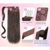 Alilang 18-Inch Sparkling Straight Wrap Around Ponytail Extension with Shimmering Tinsel Strands for Special Event Glam - 3 of 4