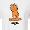Women's - Garfield - Sigh Garfield Cropped Graphic T-Shirt - 2 of 4