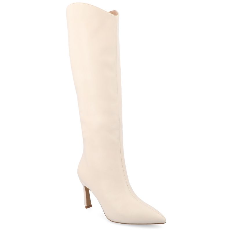 Journee Collection Wide Width Wide Calf Womens Rehela Tru Comfort Foam Pull On Stiletto Heel Boots, 1 of 9