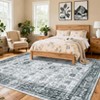 Area Rugs Washable Non-Slip Low Pile Ultra Soft Indoor Under Table Area Rug Carpet for Bedroom Living Room - 2 of 4