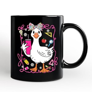 Coquette Teacher Goose Mug, Funny Gift| OrnamentallyYou - 1 of 4