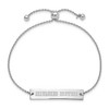 Black Bow Jewelry Sterling Silver Rh-Plated MLB Milwaukee Brewers Bar Adj Bracelet, 9 In - image 2 of 4