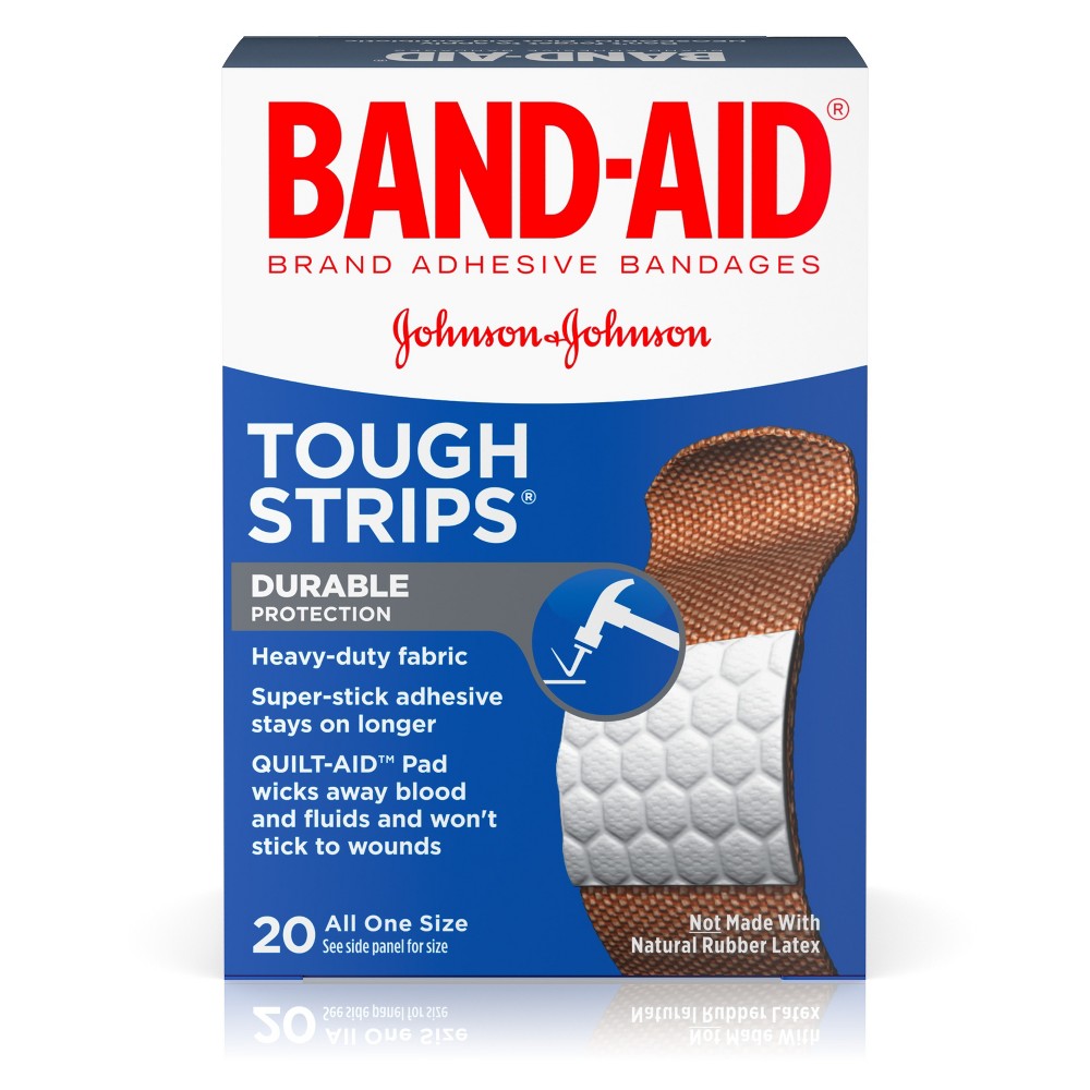 UPC 381371047260 product image for Band Aid Flexible Tough Strips - 20 Count | upcitemdb.com