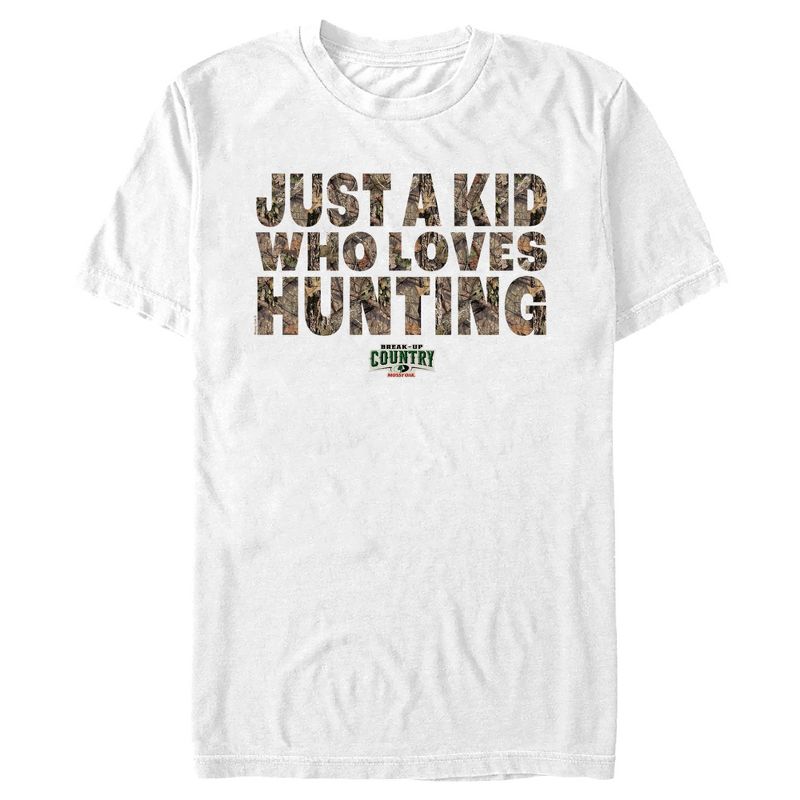 Men's Mossy Oak Just a Kid Who Loves Hunting T-Shirt, 1 of 6