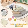 NAYSAYE 7 Piece Soft Foam Climbing Blocks Indoor Playset for Toddlers Kids Active Climb and Crawl, Multicolor, 39.33"*20.83"*18" - 4 of 4