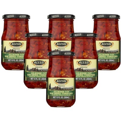 Alessi Julienne Cut Sun-Dried Tomatoes - 6 pack, 12 fo