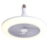 DOMETOUR Mini Size 11 Inch Enclosed Socket E26 Ceiling Fan Light 3 Speeds 3 Light Color Dimming and Timing for Small Room Kitchen - 2 of 4