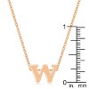 Slickblue Stylish Custom Initial Necklace for Women, 18" Link Chain+2" Ext., Rose Gold/Gold/Silver Options, b-z Options - 2 of 3